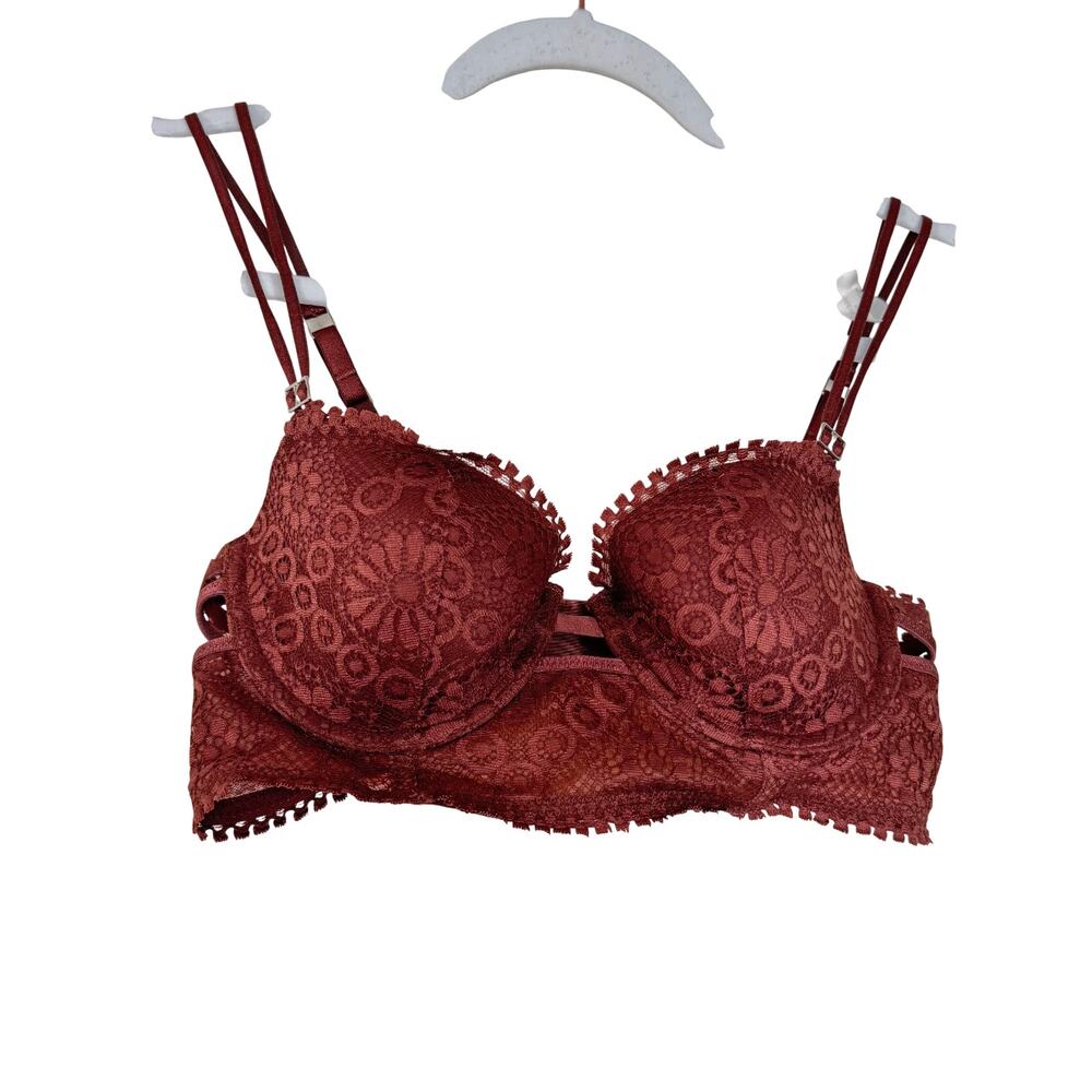 Aerie Real Power Balconette Joy Lace Bra - Cabin Fever NWT Size 34B - Picture 2 of 10